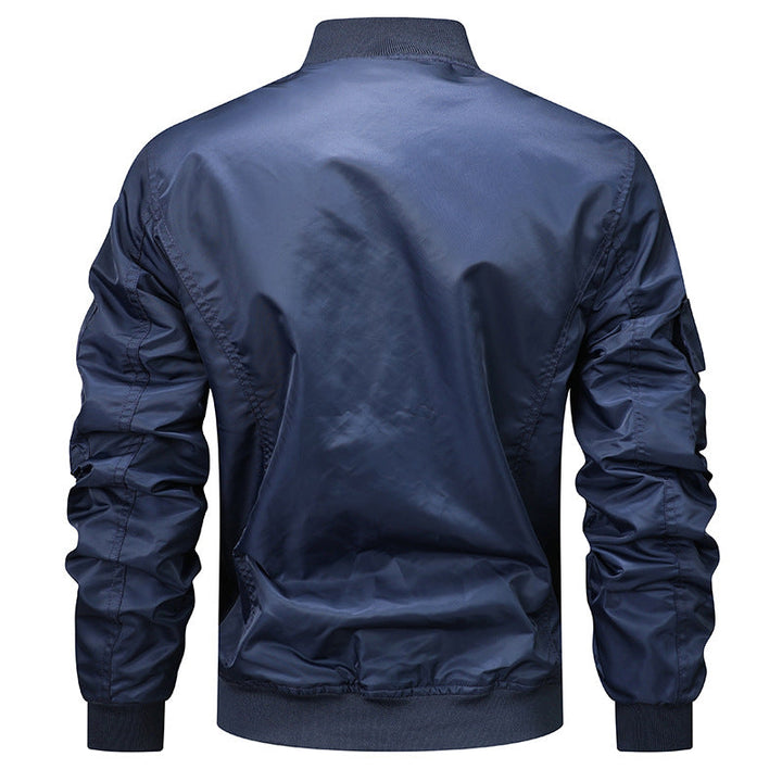 Men's bomber jacket with modular pockets and D-ring details