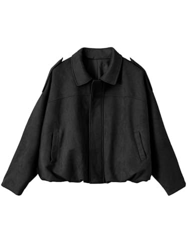 Damen Oversized Jacke mit praktischen Taschen