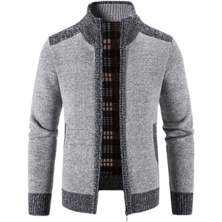 Herren Langarm-Zip-Jacke mit Taschen