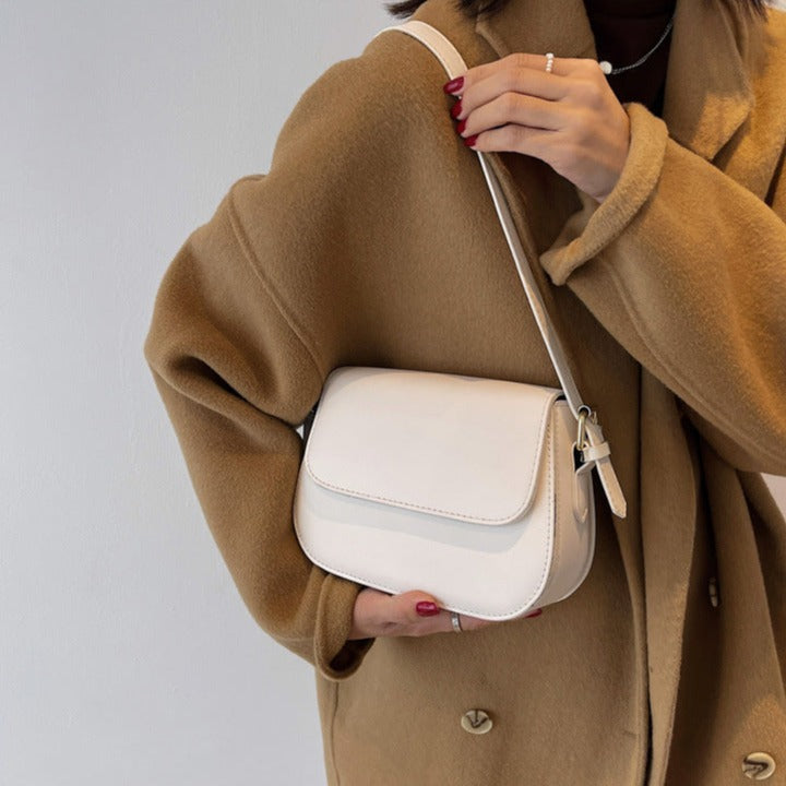 Eldborg | Elegante Schultertasche in gedämpftem Nude-Ton