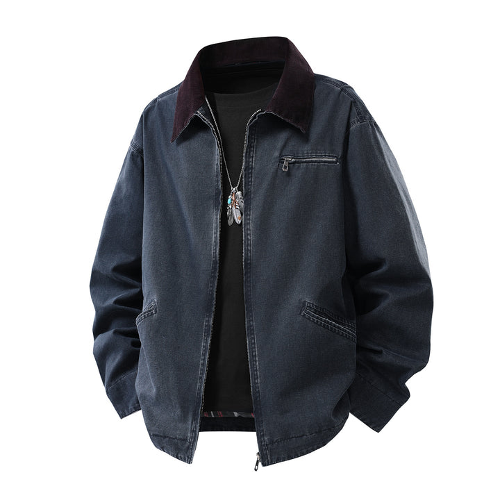 Veste homme à manches longues avec col et poches