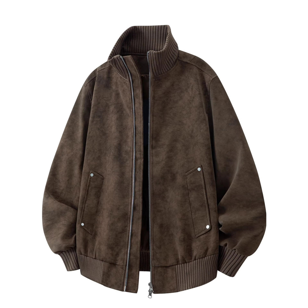 Herren-Bomberjacke mit langen Ärmeln und Taschen