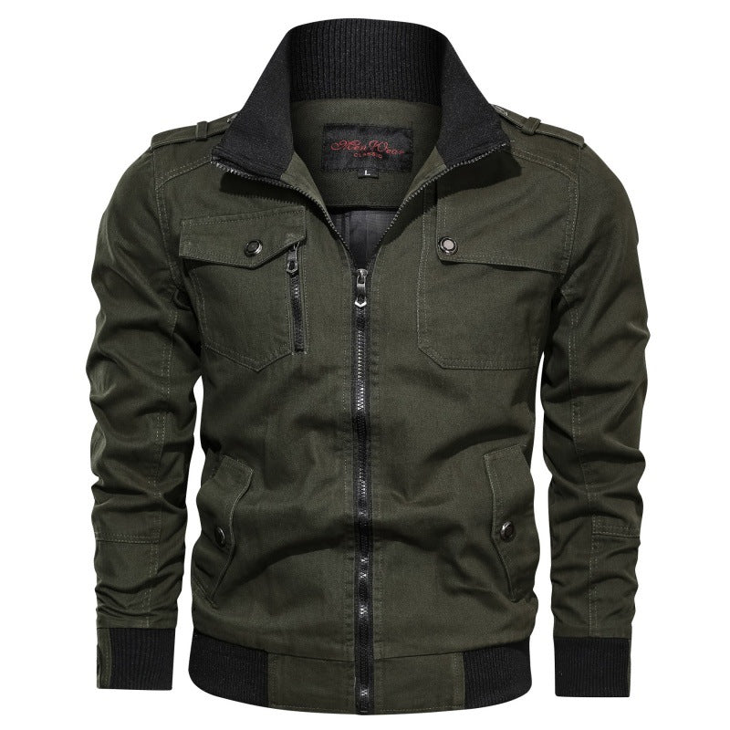 Herren Langarm-Jacke mit Taschen