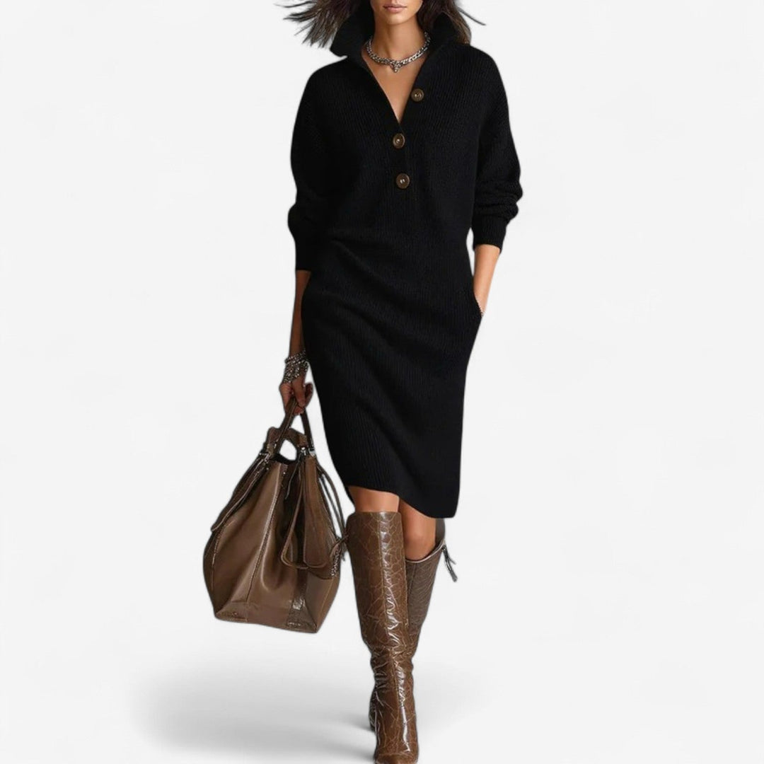 Suzy™ Lässiges Pulli-Kleid