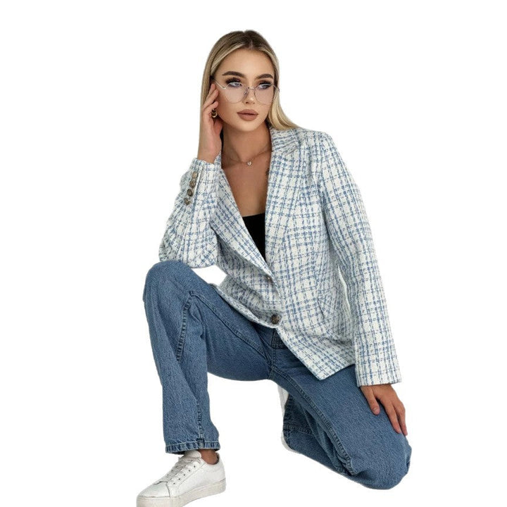 Damen Blazerjacke mit tailliertem Schnitt und eleganten Knöpfen