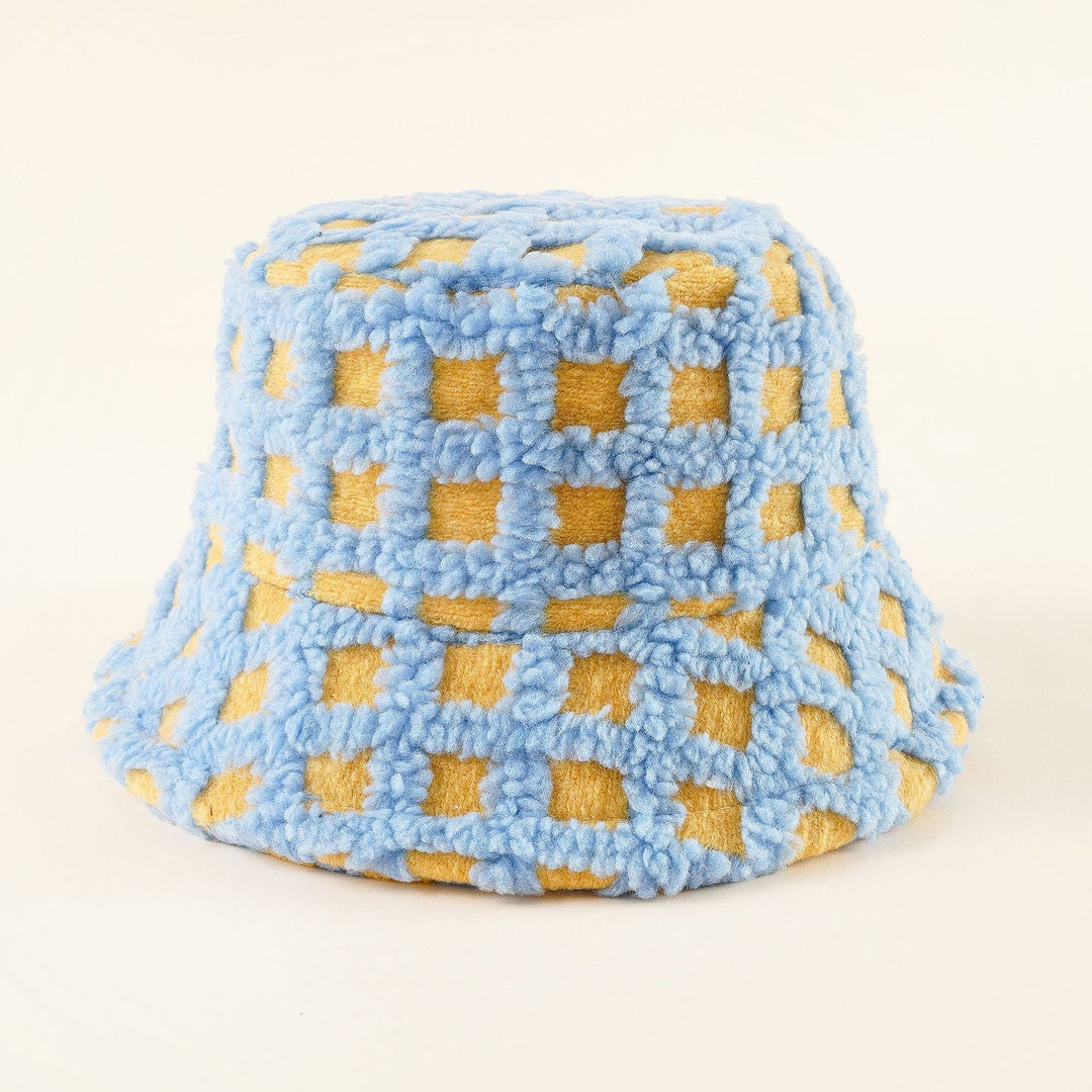 Damen Bucket-Hut mit Karomuster