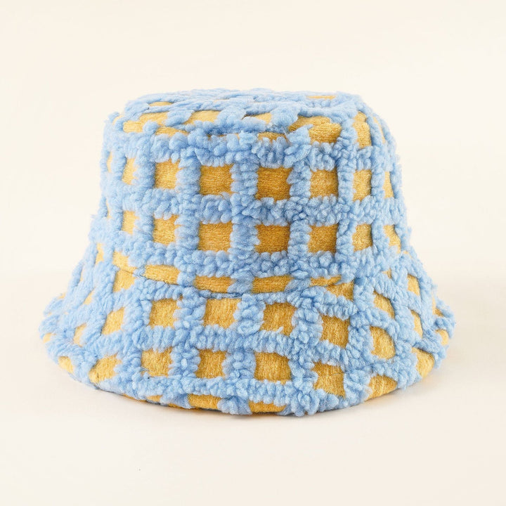 Damen Bucket-Hut mit Karomuster