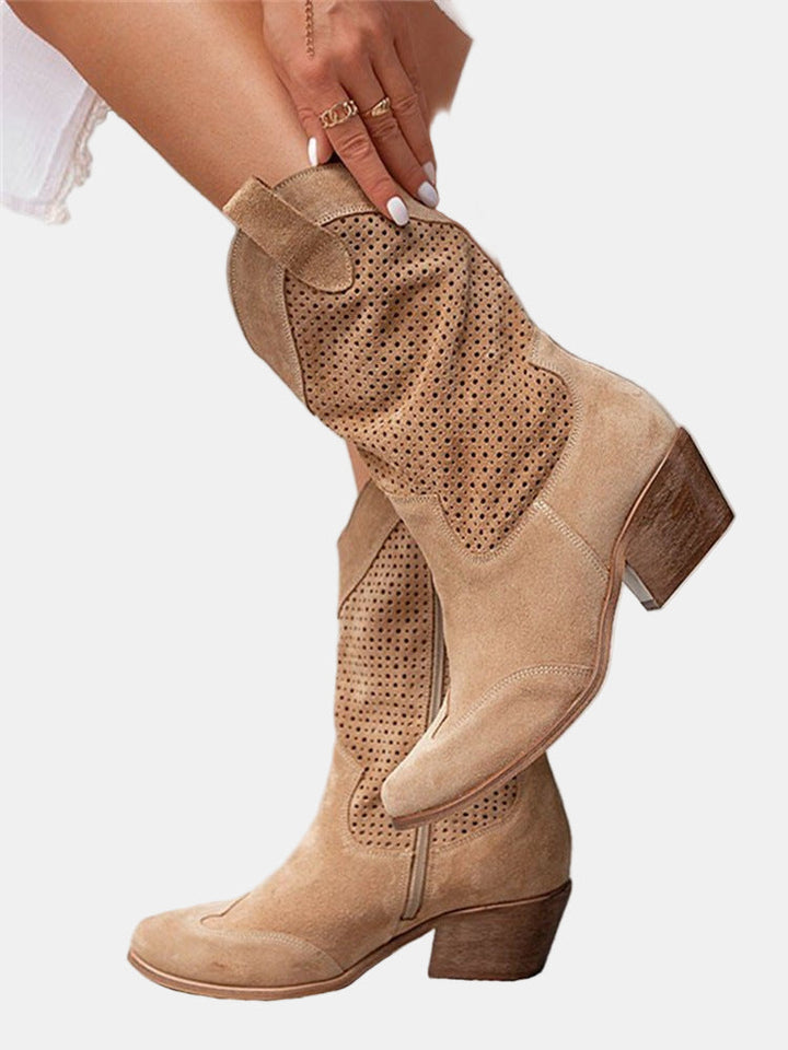 Piper | Perforierte Stiefeletten