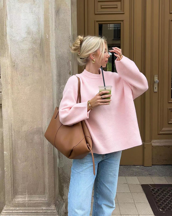 Caylin | Pullover da donna a maniche lunghe con scollo rotondo