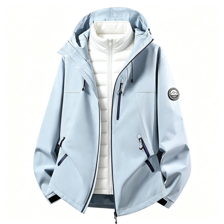 Damen kombinierbare Softshell Outdoorjacke mit abnehmbarer Innenjacke