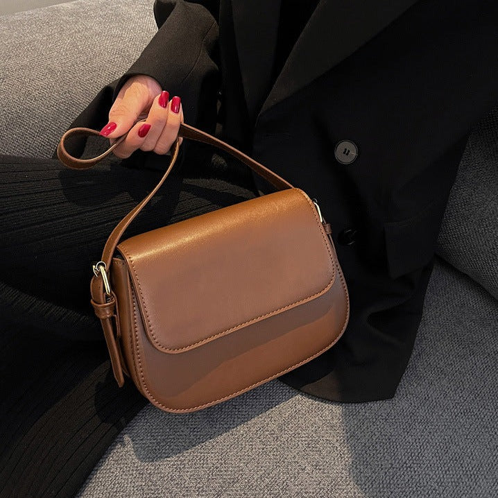Eldborg | Elegante Schultertasche in gedämpftem Nude-Ton