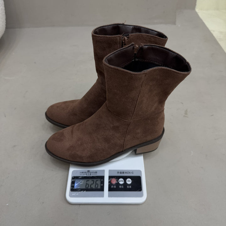 Botines de mujer con tacón cuadrado y cremallera