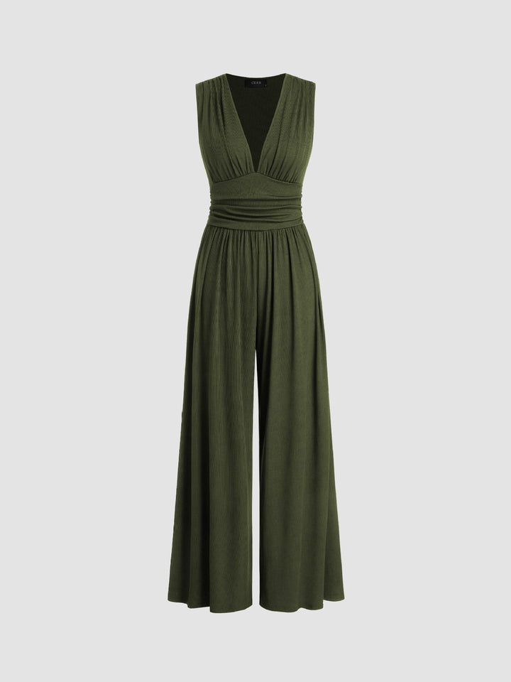 Charity™ - Schicker ärmelloser Jumpsuit mit weitem Bein