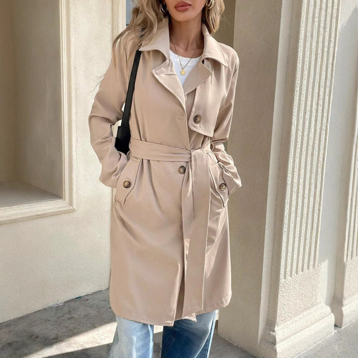 Damen Trenchcoat mit Knopfleiste und praktischen Taschen