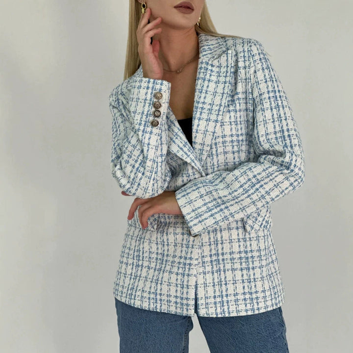 Damen Blazerjacke mit tailliertem Schnitt und eleganten Knöpfen