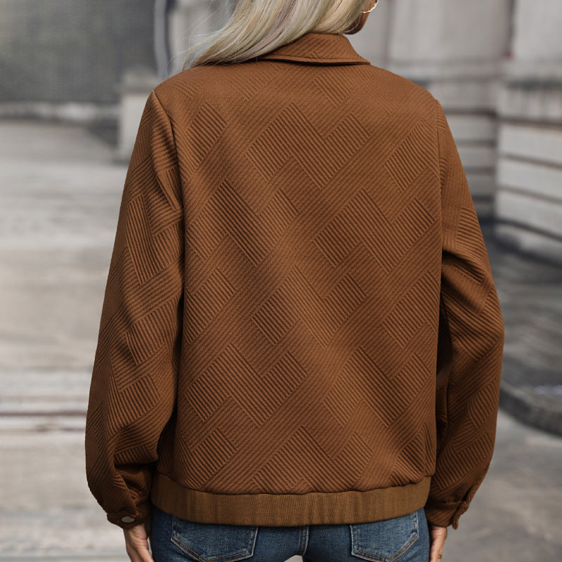 Anna | Damen Langarmjacke mit Brusttaschen