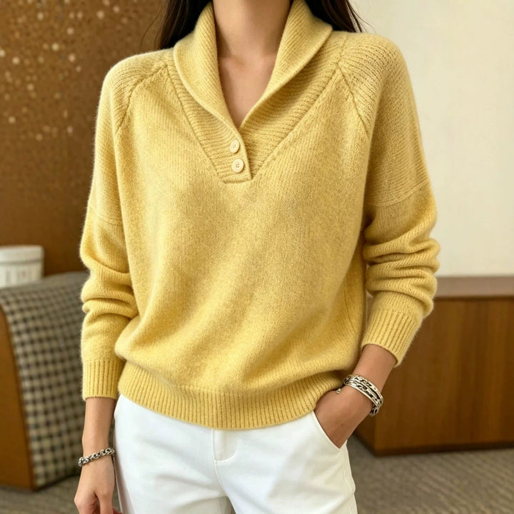 Martha | Jersey de manga larga para mujer con botones