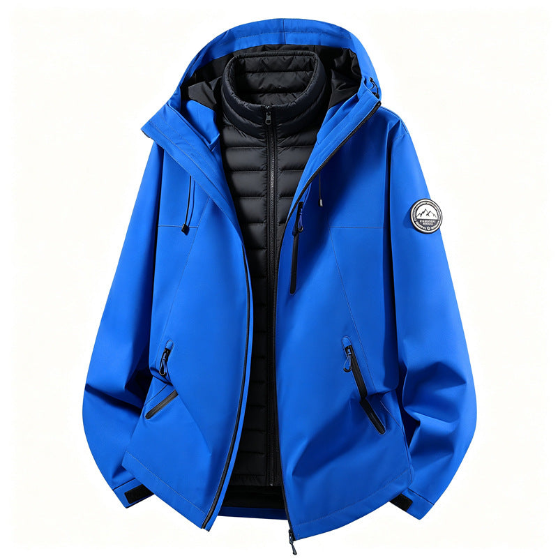Damen kombinierbare Softshell Outdoorjacke mit abnehmbarer Innenjacke