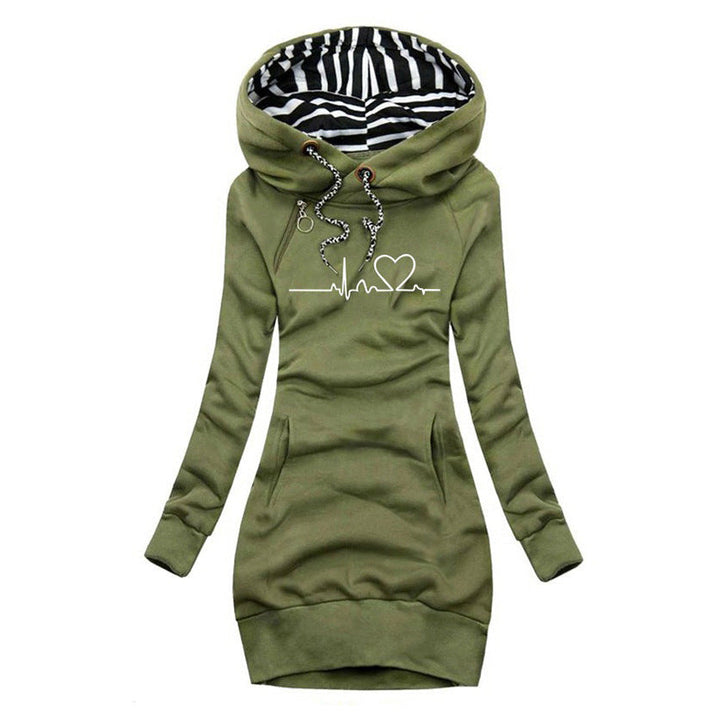Cristina™ - Kleid-Pullover mit Herzschlag-Print