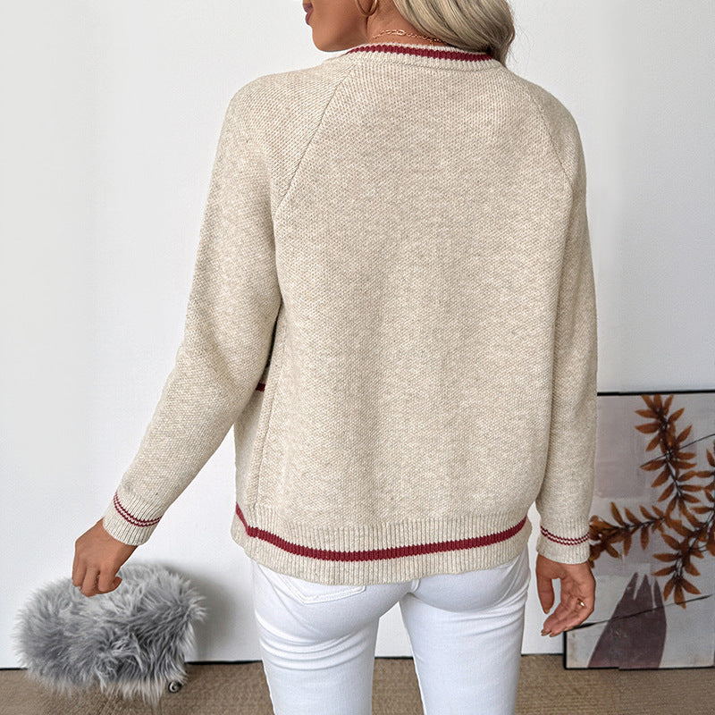 Damen Langarm Zip-Up Bomber Cardigan mit Taschen