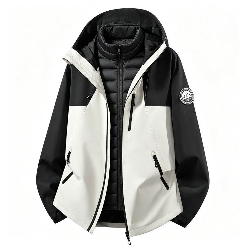 Damen kombinierbare Softshell Outdoorjacke mit abnehmbarer Innenjacke