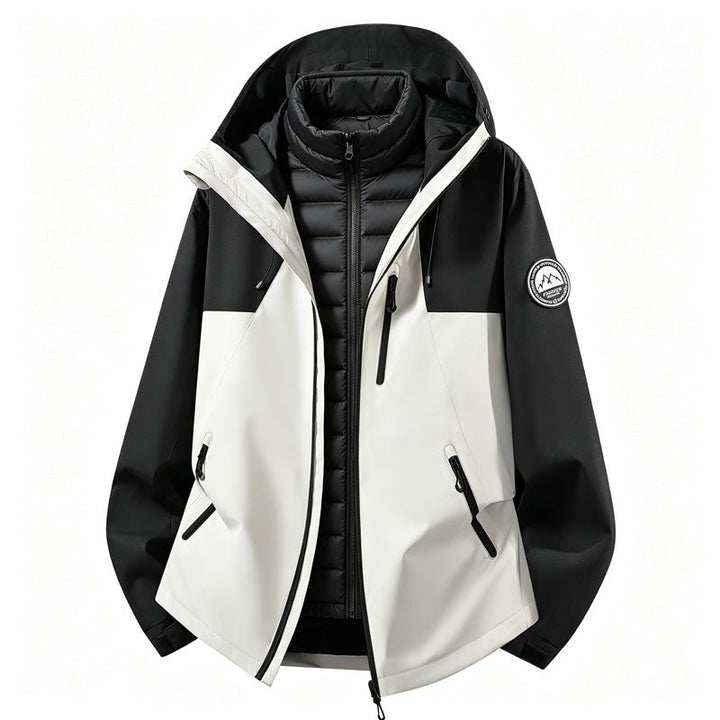 Damen kombinierbare Softshell Outdoorjacke mit abnehmbarer Innenjacke