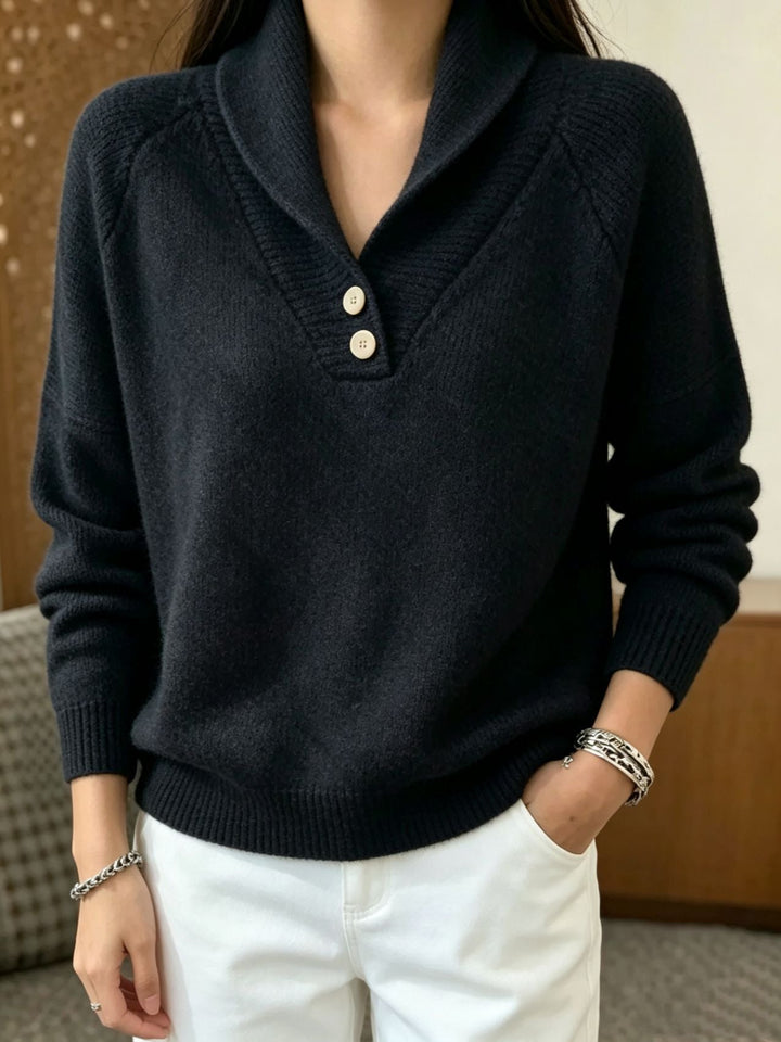 Martha | Jersey de manga larga para mujer con botones