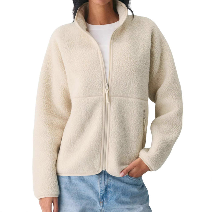 Damen Jacke mit hohem Kragen und Reißverschlusstaschen