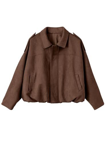 Damen Oversized Jacke mit praktischen Taschen