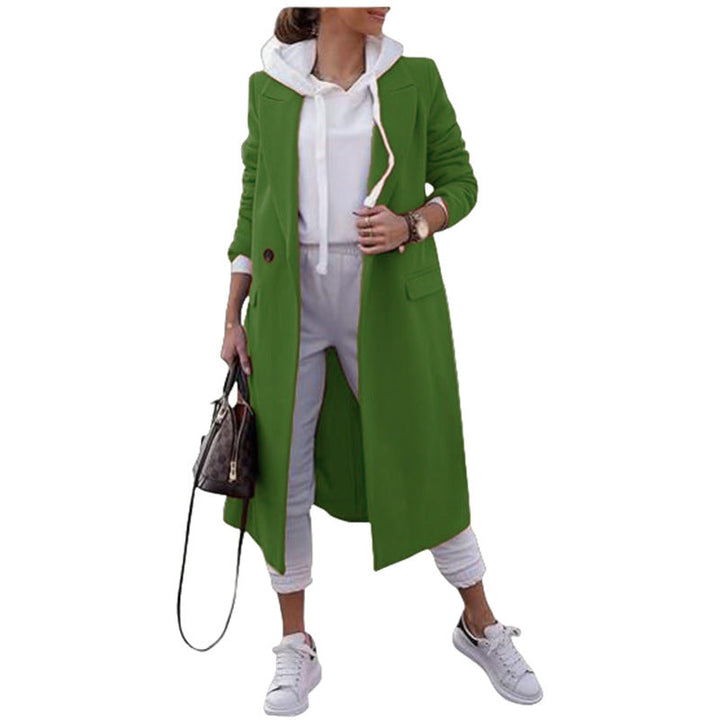 Damen Oversize-Mantel mit klassischem Revers und Taschen