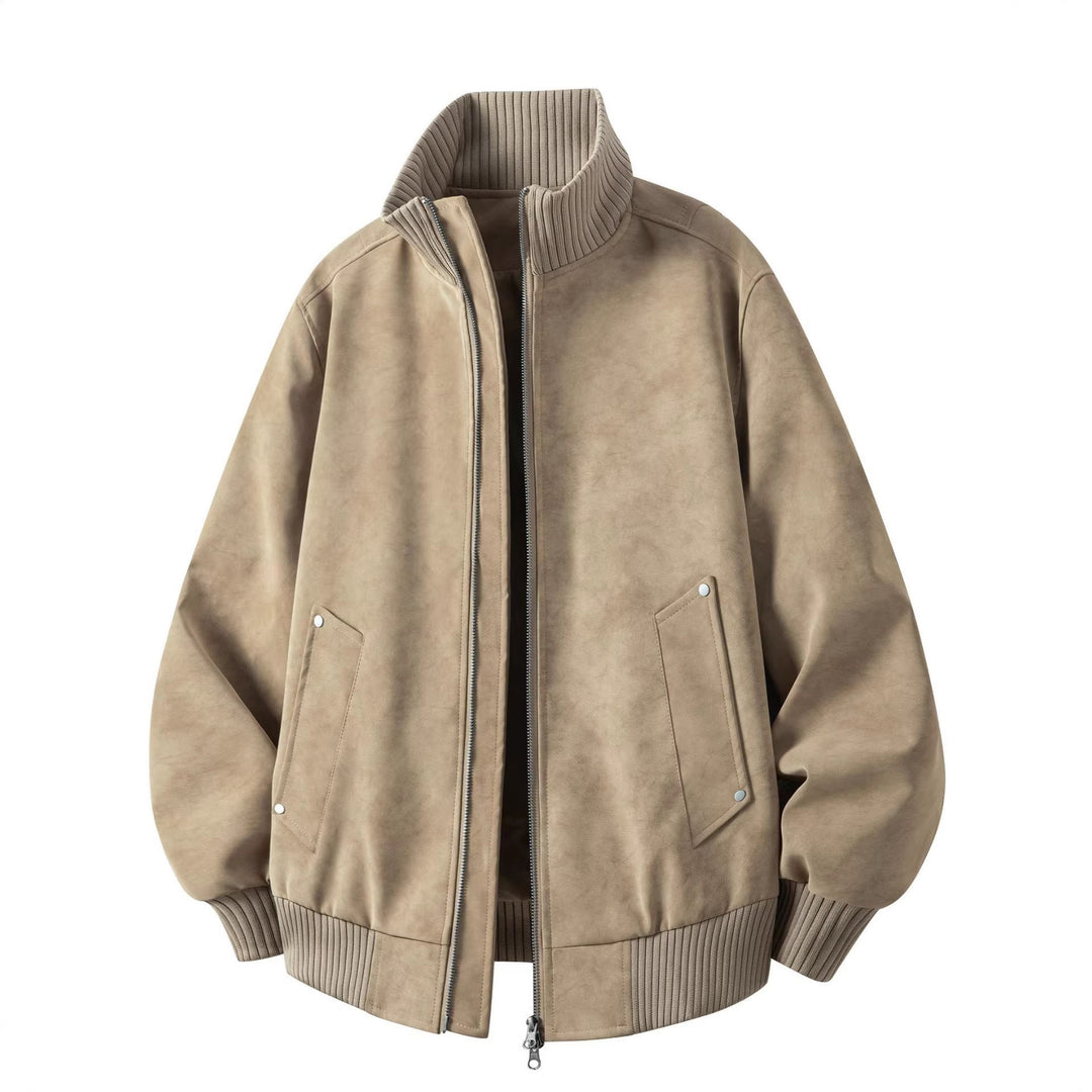 Herren-Bomberjacke mit langen Ärmeln und Taschen