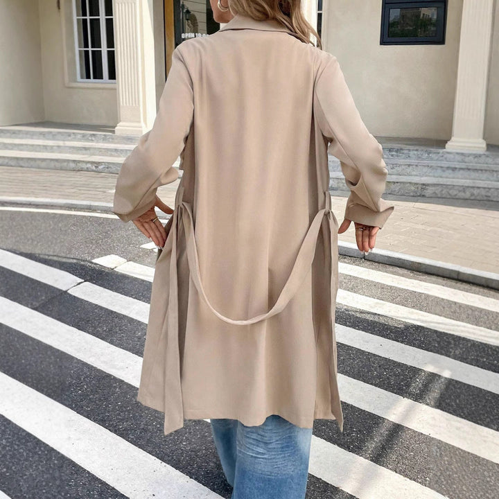 Damen Trenchcoat mit Knopfleiste und praktischen Taschen