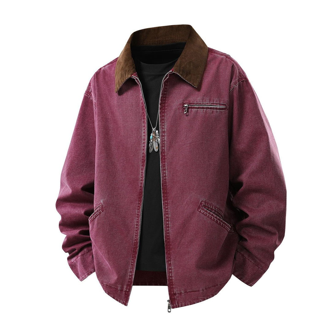 Veste homme à manches longues avec col et poches