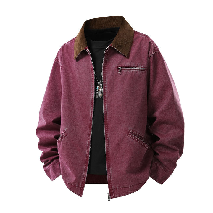 Veste homme à manches longues avec col et poches