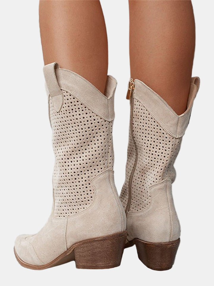 Piper | Perforierte Stiefeletten
