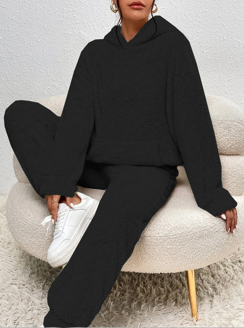 Sophia | Damen Loungeset mit übergroßem Hoodie und Jogginghose