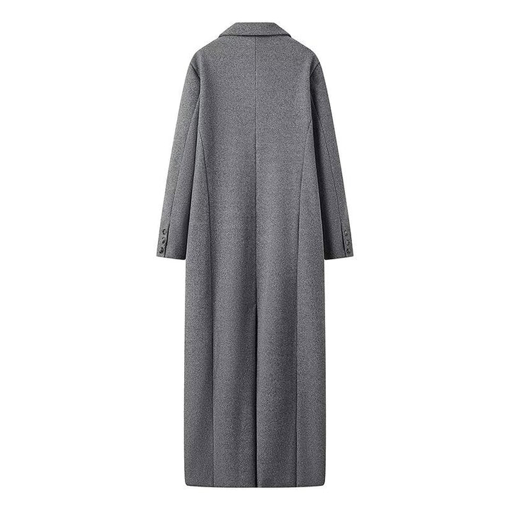 Manteau maxi oversize pour femme à manches longues avec poches
