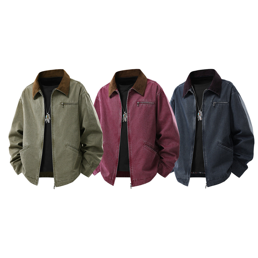 Veste homme à manches longues avec col et poches