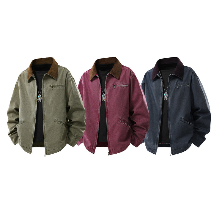 Veste homme à manches longues avec col et poches