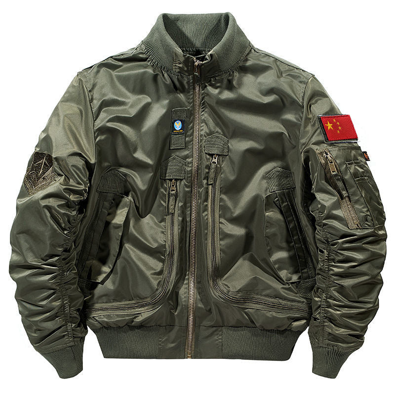 Herren Bomberjacke im Fliegerstil mit mehreren Taschen