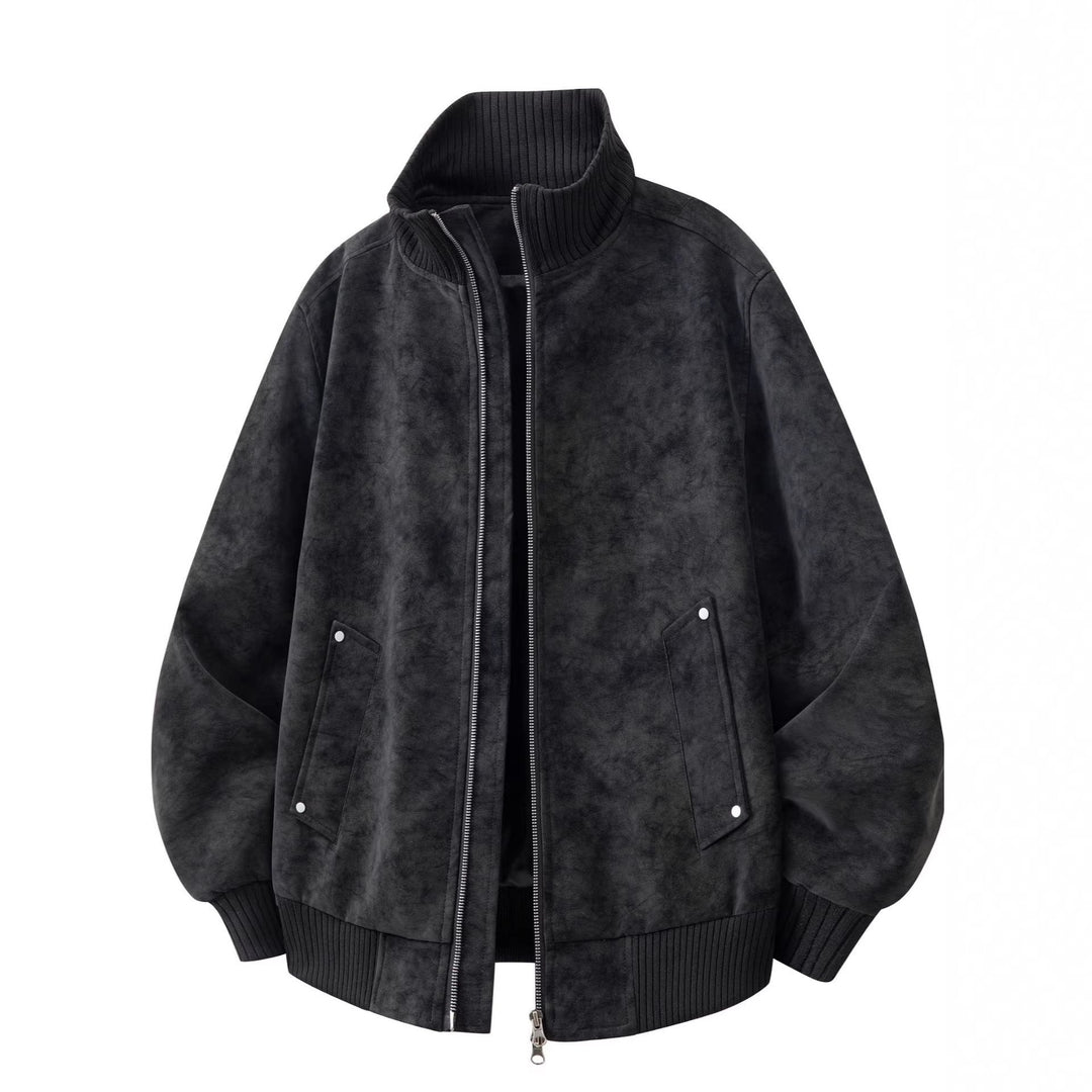 Herren-Bomberjacke mit langen Ärmeln und Taschen