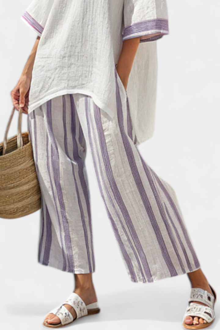 Allegra – bequeme Bluse und gestreifte Bambushose