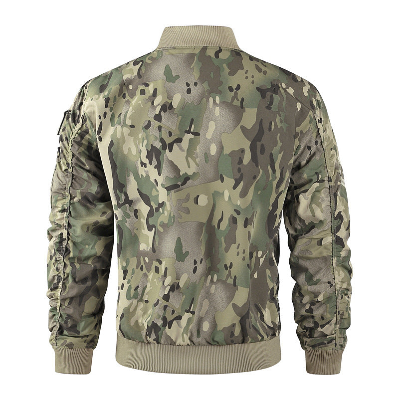 Herren Bomberjacke im Pilotendesign mit Multifunktionstaschen