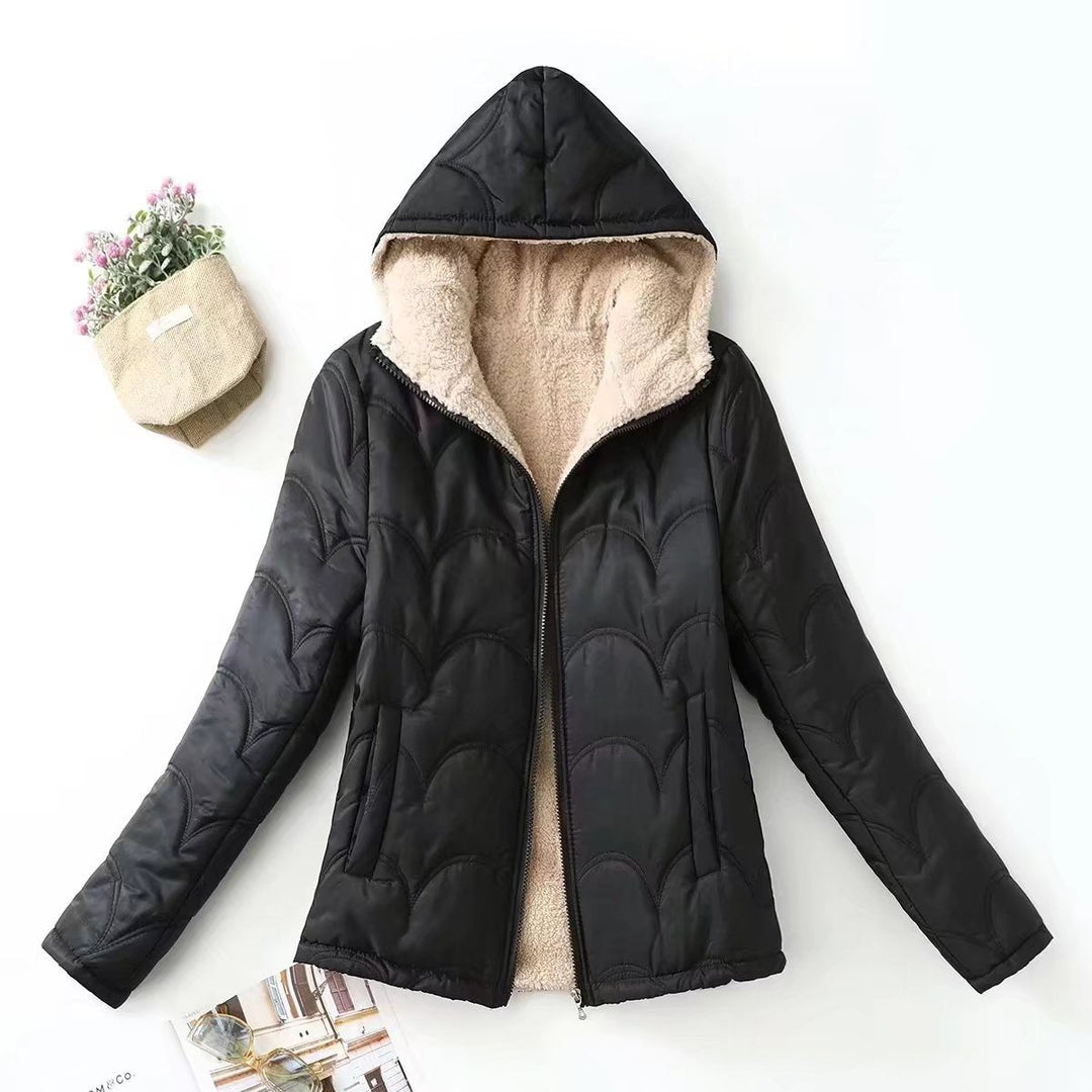 Damen Langarmjacke mit Kapuze und Taschen