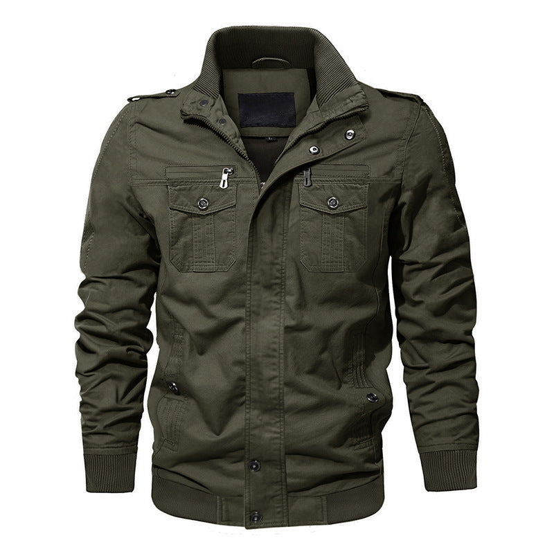 Herren Langarm-Jacke mit Taschen