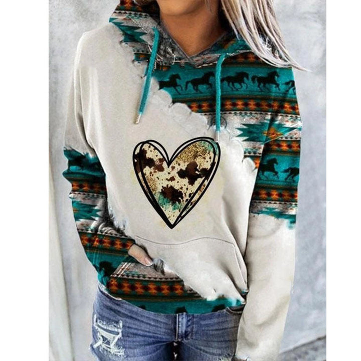 Damen Hoodie mit Kordelzug und Kängurutasche