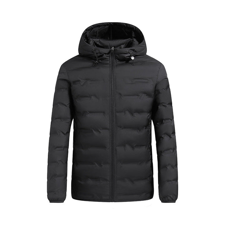 Men’s ultralight quilted down jacket with hood