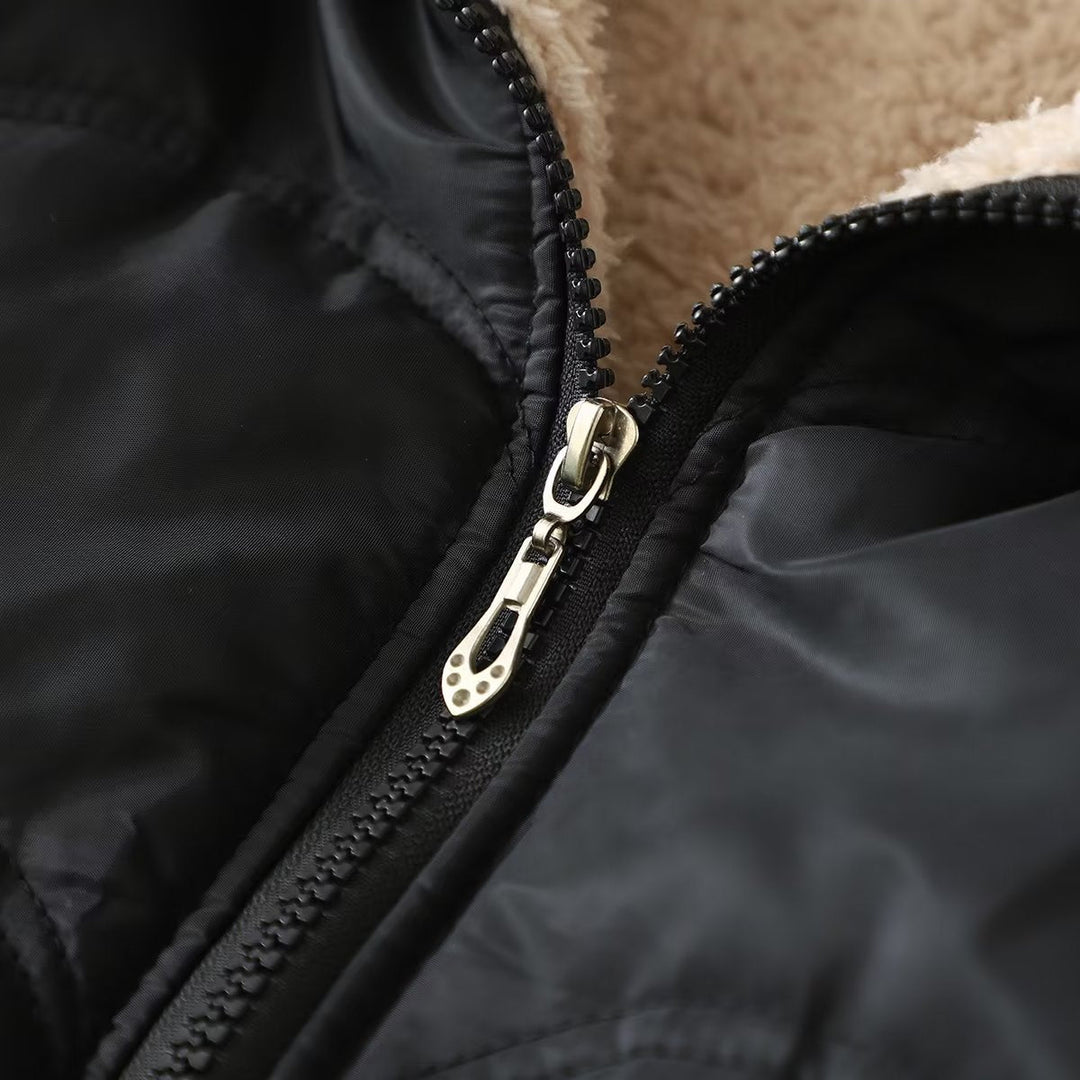 Damen Langarmjacke mit Kapuze und Taschen
