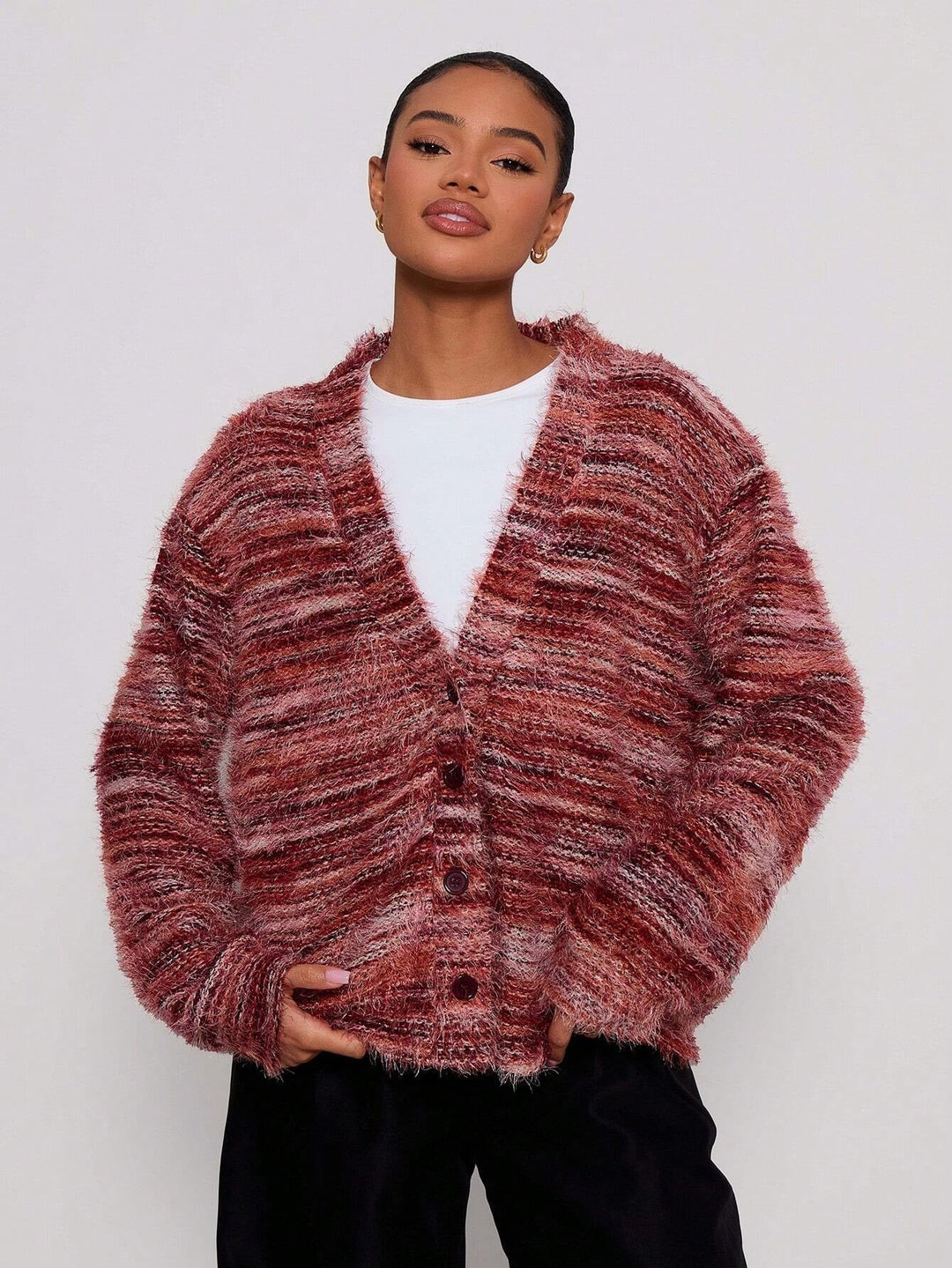 Damen Oversized Langarmpullover