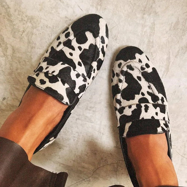 ELEGANTE TIERE PRINT LOAFERS